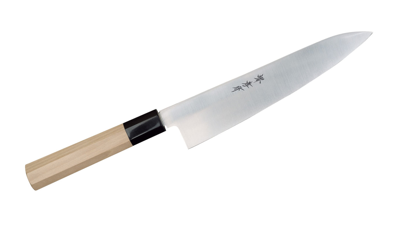 堺孝行 イノックス 和式 牛刀 210mm AUS-8｜朴八角柄｜林金物 - 1872年
