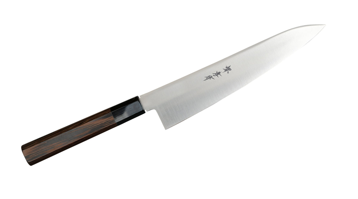 堺孝行 イノックス 和式 牛刀 210mm ウェンジ八角柄｜刃