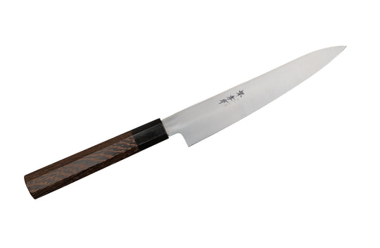 堺孝行 イノックス 和式 牛刀 210mm AUS-8｜朴八角柄｜林金物 - 1872年
