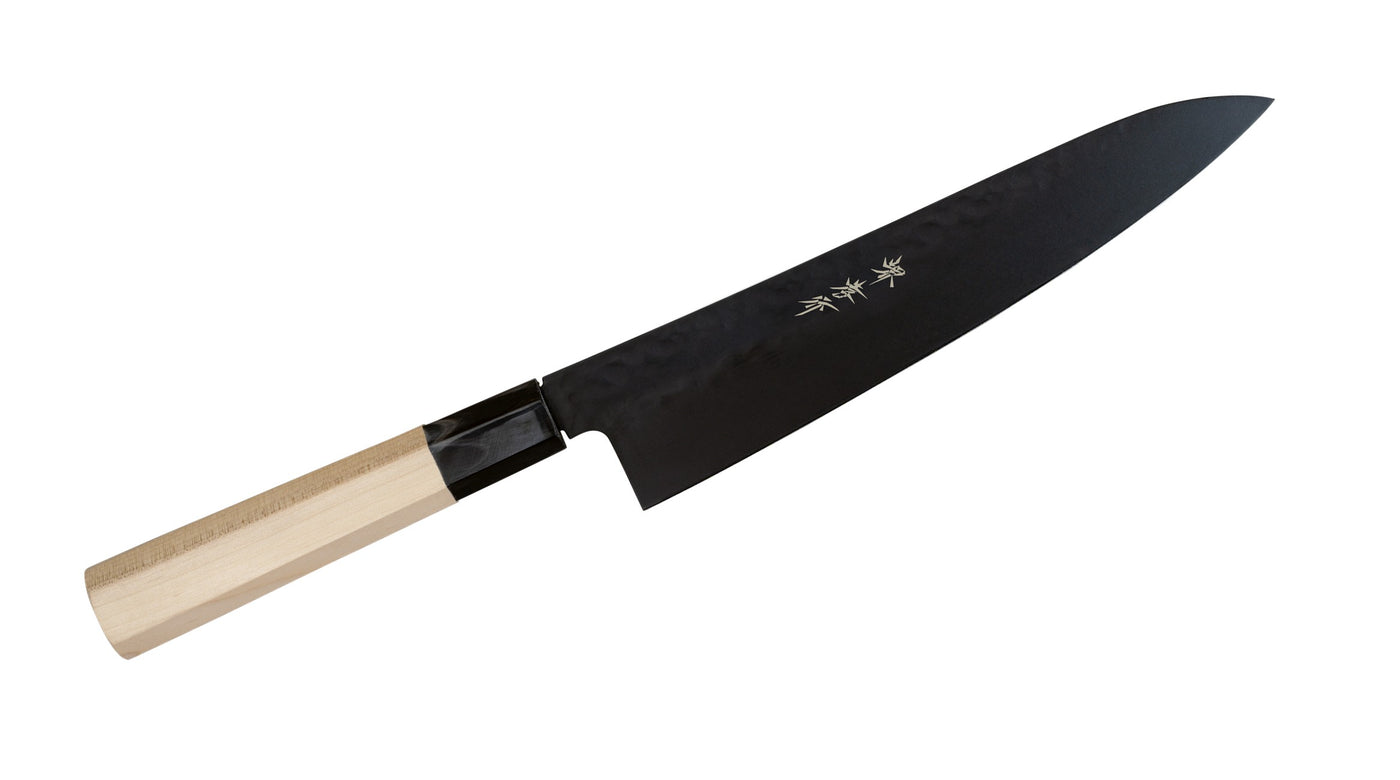 堺孝行 黒影 牛刀 210mm 朴八角柄｜刃