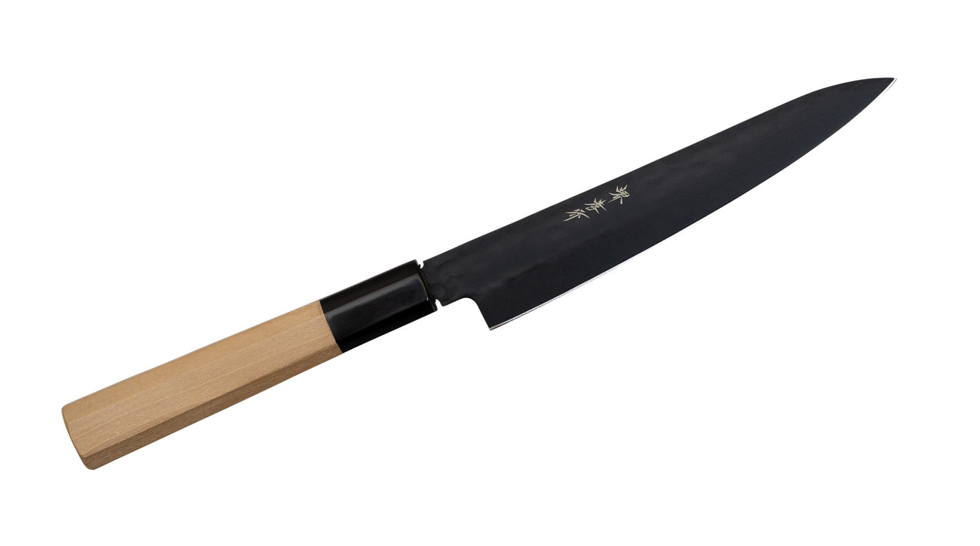 堺孝行 黒影 ペティ 150mm 朴八角柄｜刃